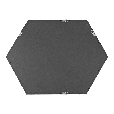 22" X 31" Rhodes Hexagon Wall Mirror Natural - Kate & Laurel All Things Decor 3 22" X 31" Rhodes Hexagon Wall Mirror Natural - Kate & Laurel All Things Decor - Image 3
