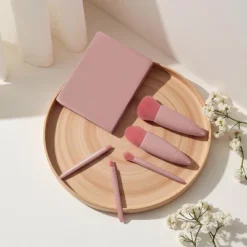 BABYYER 5-Piece Makeup Brush Set With Mirror & Travel Case Hypoallergenic Vegan Bristles For Sensitive Skin,for On-the-Go Touchups (Pink) 14 BABYYER 5-Piece Makeup Brush Set With Mirror & Travel Case Hypoallergenic Vegan Bristles For Sensitive Skin,for On-the-Go Touchups (Pink) -Umbra Home Decor Shop GUEST ec6c17bc 4927 4de3 b121 717974f542df