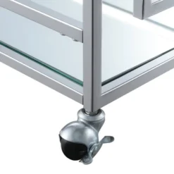 Town Square Bar Cart Clear Glass/Mirror/Chrome - Breighton Home -Umbra Home Decor Shop GUEST ec70cc6a cc5b 458c 8edf e4912a45540b