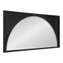 21.5" X 42" Andover Arch Wall Mirror Black - Kate & Laurel All Things Decor