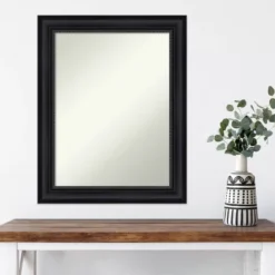23" X 29" Non-Beveled Astor Black Wall Mirror - Amanti Art -Umbra Home Decor Shop GUEST ed209b37 8c83 4f62 b26a dbae720cfb2b