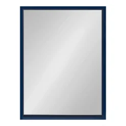 18" X 24" Travis Framed Decorative Wall Mirror Navy Blue - Kate & Laurel All Things Decor