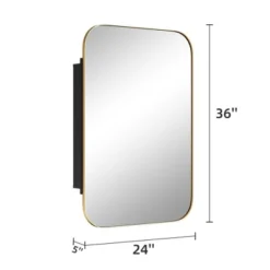 Dovelina Iron Frame Arched Wall Mirror Cabinet Multifunctional Wall-Mounted Mirrored Cabinet With Magnetic Doors -Umbra Home Decor Shop GUEST ee25ce52 36b1 4beb bc2a 7c187462fd2d