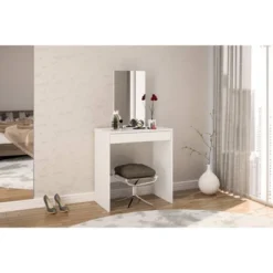 Kansas Vanity With Mirror White - Polifurniture -Umbra Home Decor Shop GUEST ee36396d 35a1 4383 ab6c 966bc6cfc478