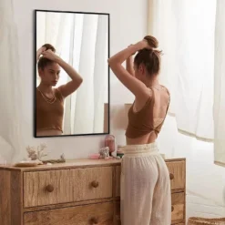 Aruni Wall Mount Mirror,Aluminum Alloy Frame Mirror-The Pop Home -Umbra Home Decor Shop GUEST eed1f57e 1431 425c 9f99 c0103e533f67