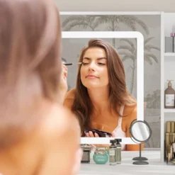 Famapy White Vanity Table Set With Stool,Lighted Makeup Mirror And Charging Station Makeup Vanity Desk Dressing Table Organizer Makeup Vanity Set -Umbra Home Decor Shop GUEST ef3520bf 999a 41ac 8464 ac2d77fff661