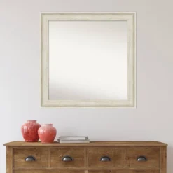 31" X 31" Non-Beveled Regal Birch Cream Bathroom Wall Mirror - Amanti Art 12 31" X 31" Non-Beveled Regal Birch Cream Bathroom Wall Mirror - Amanti Art -Umbra Home Decor Shop GUEST ef4b639f bb90 449e a721 13f9c1a1c058