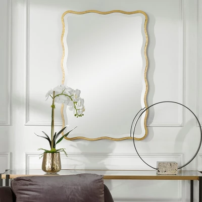 Uttermost Aneta Gold Scalloped Mirror 1 Uttermost Aneta Gold Scalloped Mirror