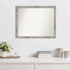 31" X 25" Non-Beveled Dove Gray Wash Square Wall Mirror - Amanti Art -Umbra Home Decor Shop GUEST efbcce72 6fe7 466d 94cb 8d05aa10052b