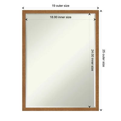 Amanti Art Carlisle Narrow Petite Bevel Wood Bathroom Wall Mirror 3 Amanti Art Carlisle Narrow Petite Bevel Wood Bathroom Wall Mirror - Image 3