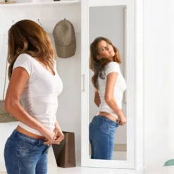 Famapy 47" White Hall Tree With Full-Length Mirror, Shelves, Drawers & Coat Hooks Entry Organizer -Umbra Home Decor Shop GUEST f1422e8d 43d3 4edb a675 5d7f3dc0a9ab