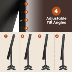 Tangkula Jewelry Armoire Cabinet Standing Lockable Jewelry Organizer With Lighted Full-Length Mirror Black/Rustic Brown/White -Umbra Home Decor Shop GUEST f1b36941 18b4 4a62 a1a9 f1298c3a5fde