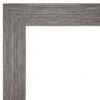 Amanti Art Pinstripe Plank Grey Petite Bevel Bathroom Wall Mirror 29.5 X 23.5 In.