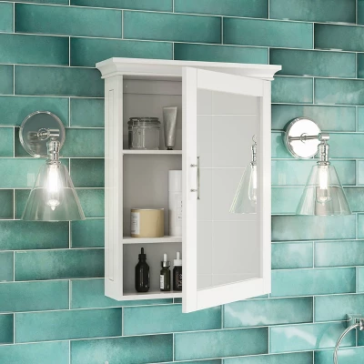 Somerset Bathroom Storage Medicine Cabinet Mirror Without Open Shelf - RiverRidge Home 1 Somerset Bathroom Storage Medicine Cabinet Mirror Without Open Shelf - RiverRidge Home