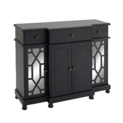 Glam Mirror And Wood Storage Cabinet Black - Olivia & May 26 Glam Mirror And Wood Storage Cabinet Black - Olivia & May -Umbra Home Decor Shop GUEST f2f4ab39 6136 47a1 a5ba 1efd0b87f078