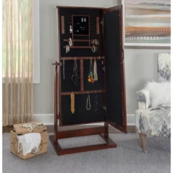 Chiara Cheval Mirror/Jewelry Wardrobe Walnut - Powell Company 18 Chiara Cheval Mirror/Jewelry Wardrobe Walnut - Powell Company -Umbra Home Decor Shop GUEST f303dd2e 82cc 444c 8cea 8432946c2733