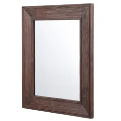 Wood Grain Chestnut Stained Wall Mirror Brown - StyleCraft