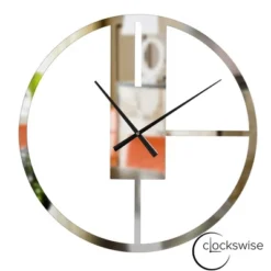 Clockswise Modern Round Big Wall Clock With Mirror Face, Decorative Silver Metal 22.75” Oversized Timepiece, Hanging Supplies Included -Umbra Home Decor Shop GUEST f510d9d0 4cb3 45b0 8b0d d178e6744220