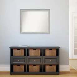 31" X 25" Non-Beveled Bel Volto Silver Wood Wall Mirror - Amanti Art -Umbra Home Decor Shop GUEST f606b9f7 63b3 4881 ab13 90be976f354e