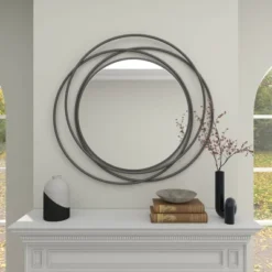 Metal Overlapping Circle Frame Wall Mirror- Olivia & May -Umbra Home Decor Shop GUEST f6393be7 89fb 4d5a 8e1b be371cff6b05