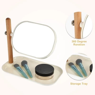 Unique Bargains Rotatable 1X/3X Magnifying Cosmetic Makeup Mirror 1 Pc 2 Unique Bargains Rotatable 1X/3X Magnifying Cosmetic Makeup Mirror 1 Pc - Image 2