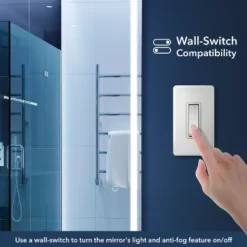 Soraya 65" X 22" Full-length Frameless Anti-Fog Plug-in/Hardwire Aluminum Front-lit Tri-color LED Freestand/Hang Mirror W/ Touch Control - JONATHAN Y -Umbra Home Decor Shop GUEST f7aebdcc adc9 4305 baaa 1e1e9c3b35bf