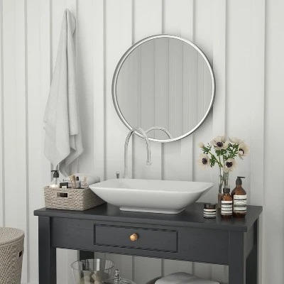 Flash Furniture Jennifer Metal Framed Wall Mirror - Large Accent Mirror For Bathroom, Vanity, Entryway, Dining Room, & Living Room 4 Flash Furniture Jennifer Metal Framed Wall Mirror - Large Accent Mirror For Bathroom, Vanity, Entryway, Dining Room, & Living Room - Image 4