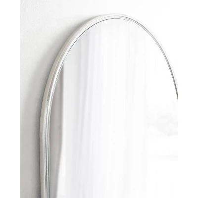 Kate & Laurel All Things Decor 24"X36" Caskill Framed Arch Wall Mirror Silver 7 Kate & Laurel All Things Decor 24"X36" Caskill Framed Arch Wall Mirror Silver - Image 7