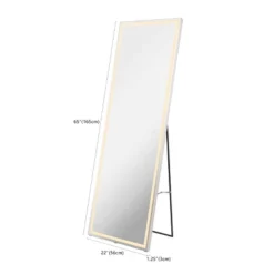 Soraya 65" X 22" Full-length Frameless Anti-Fog Plug-in/Hardwire Aluminum Front-lit Tri-color LED Freestand/Hang Mirror W/ Touch Control - JONATHAN Y -Umbra Home Decor Shop GUEST f83692b5 d921 4bcc a4e8 3cef9442bcac
