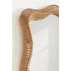Kate & Laurel All Things Decor 26"X38" Rashana Rattan Wall Mirror Natural -Umbra Home Decor Shop GUEST fa4f99c5 0e49 4efc bce4 f7785ad3ccf4