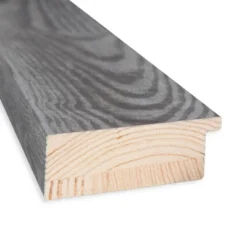 30" X 66" Non-Beveled Bridge Gray Wood Full Length Floor Leaner Mirror - Amanti Art