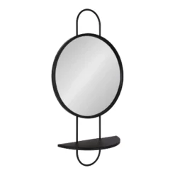 19"x33" Patel Round Mirror With Shelf - Kate & Laurel All Things Decor 16 19"x33" Patel Round Mirror With Shelf - Kate & Laurel All Things Decor -Umbra Home Decor Shop GUEST fb9e1c10 f713 4f9e 9f04 de2c1a8b95eb