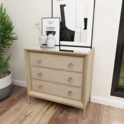 Wood And Metal Mirror Chest Silver/Gray - Olivia & May -Umbra Home Decor Shop GUEST fc0241f6 063b 405b 8b31 76dccc081106