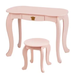 Costway Kids Makeup Dressing Table Chair Set Princess Vanity & Tri-folding Mirror -Umbra Home Decor Shop GUEST fcd88823 85c6 4948 b01a 1b53f3e98c60