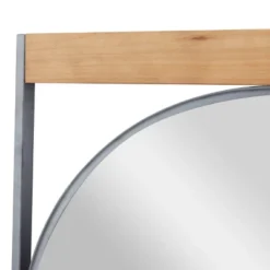 Metal Wall Mirror With Wood Accents Brown - Novogratz -Umbra Home Decor Shop GUEST fdd34bab 6932 4027 95b8 309003e98c7c