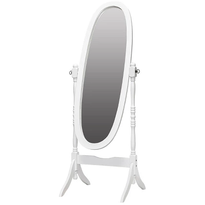 Legacy Decor Swivel Full Length Free Standing Wood Cheval Floor Mirror 7 Legacy Decor Swivel Full Length Free Standing Wood Cheval Floor Mirror - Image 7