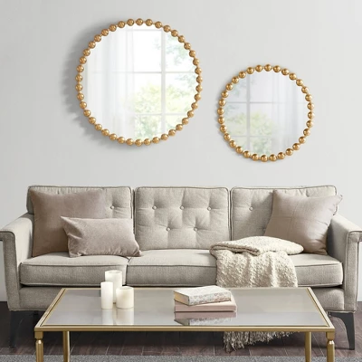 Round Marlowe Decorative Wall Mirror Gold - Madison Park Signature 6 Round Marlowe Decorative Wall Mirror Gold - Madison Park Signature - Image 6
