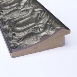 42" X 30" Non-Beveled Silver Luxor Wood Bathroom Wall Mirror - Amanti Art