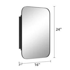 Dovelina Iron Frame Arched Wall Mirror Cabinet Multifunctional Wall-Mounted Mirrored Cabinet With Magnetic Doors -Umbra Home Decor Shop GUEST fec091d6 ca2b 4771 9ed6 c1aa57b68fb4