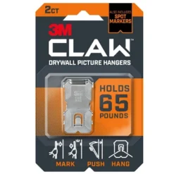 3M Claw Drywall Picture Hanger 65lb With Temporary Spot Marker + 2 Hangers And 2 Markers: Mirror & Picture Hanging Kit -Umbra Home Decor Shop GUEST fec34d22 f605 4c06 aa9f 3b3bb7dfe377
