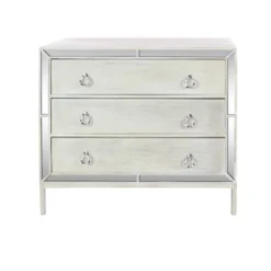 Glam Painted Wood And Mirror Chest White - Olivia & May 22 Glam Painted Wood And Mirror Chest White - Olivia & May -Umbra Home Decor Shop GUEST fec726e5 49b6 414b 99c3 78808032c693