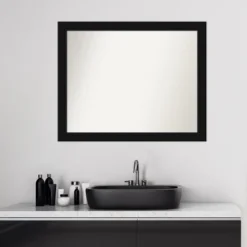 Amanti Art Avon Black Non-Beveled Bathroom Wall Mirror -Umbra Home Decor Shop GUEST ff163ca8 8d0d 44b2 8729 a795f8b42f7b
