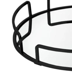 13"x13" Modern Round Vanity Mirror Tray Black - Bath Bliss -Umbra Home Decor Shop GUEST ff977cf0 3d48 475e b509 c26bd87aaefb