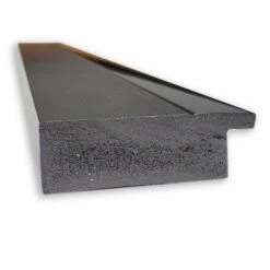 23" X 29" Non-Beveled Tuxedo Black Bathroom Wall Mirror - Amanti Art