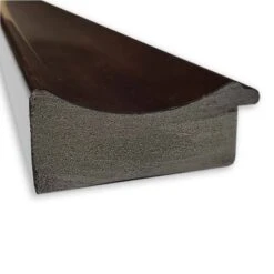 33" X 27" Non-Beveled Coffee Bean Brown Wall Mirror - Amanti Art